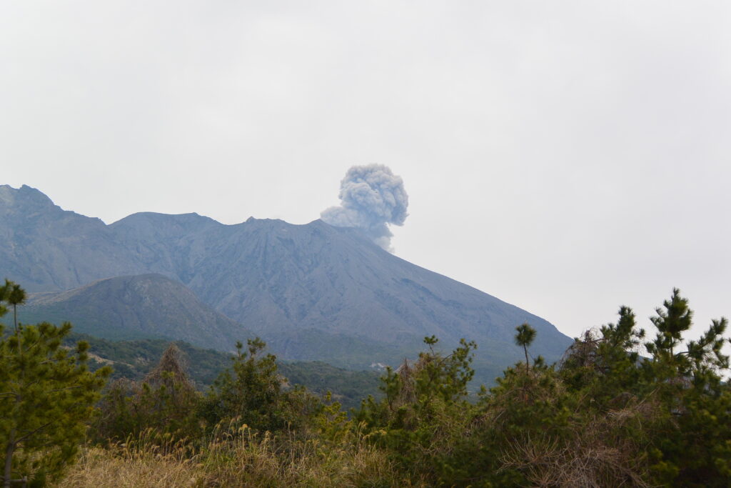 桜島の噴火(2014年撮影)